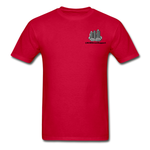 Hanes Adult Tagless T-Shirt - red