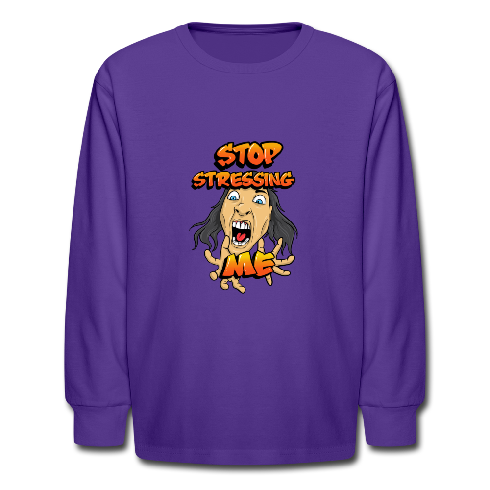 Kids' Long Sleeve T-Shirt - dark purple