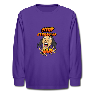 Kids' Long Sleeve T-Shirt - dark purple